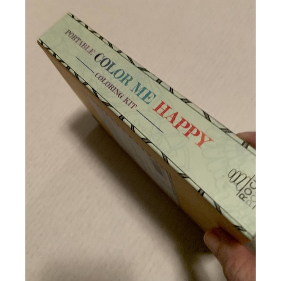 COLOR ME HAPPY Coloring Kit (70 Templates, 9 Artist Markers, Band Closure) - Picture 2 of 12